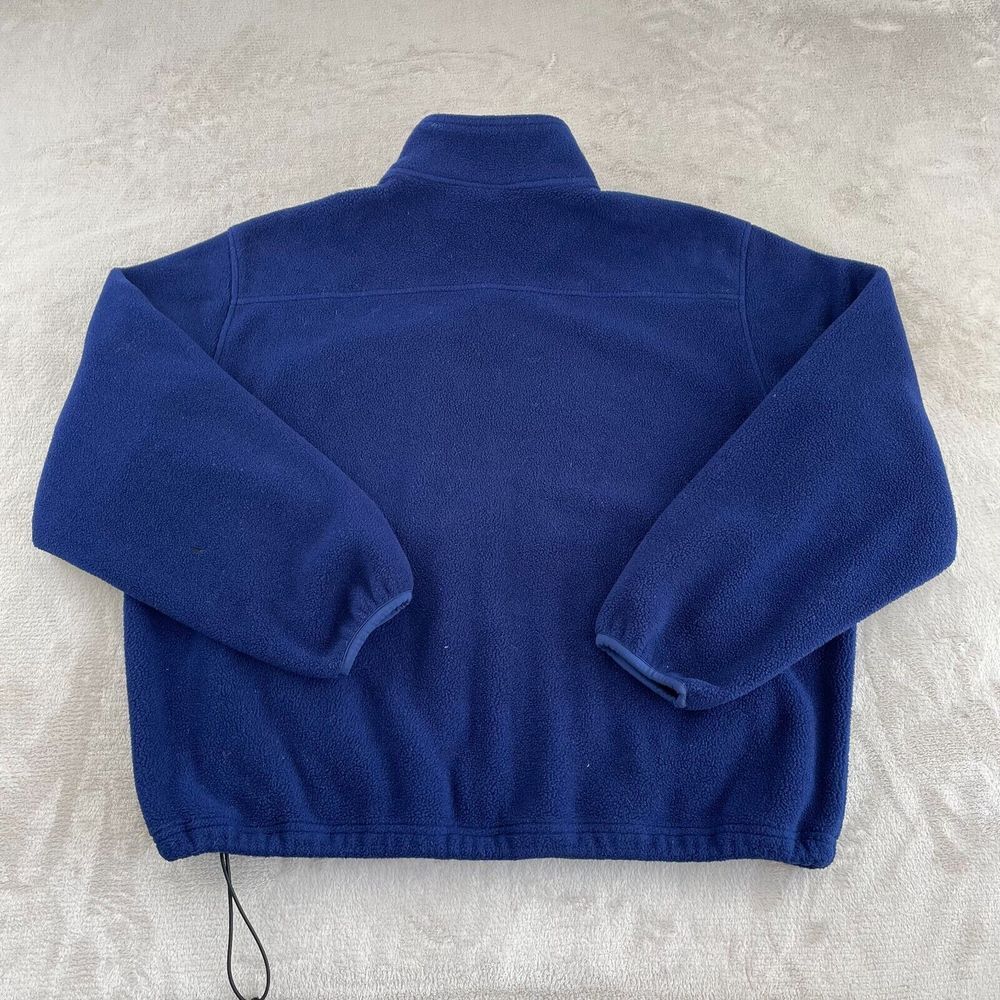 Vintage LL Bean Mountain Deep Pile Fleece Jacket Blue Men XL Full Zip 90's Logo‎ - Picture 9 of 12